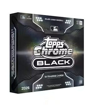 26-chromeblackbb-box 2026 Topps Chrome Black Baseball Hobby Box
