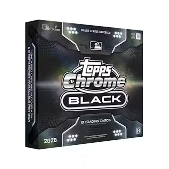 26-chromeblackbb-box 2026 Topps Chrome Black Baseball Hobby Box