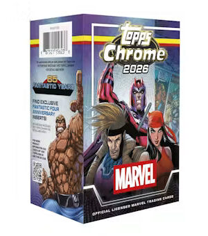 26-marvelcomics-chrome-blaster-box 2026 Topps Marvel Comics Chrome Blaster Box