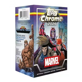 26-marvelcomics-chrome-blaster-box 2026 Topps Marvel Comics Chrome Blaster Box