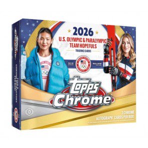 26tpchrusolympicospre_1 2026 Topps Chrome US Olympic & Paralympic Hopefuls Hobby Box