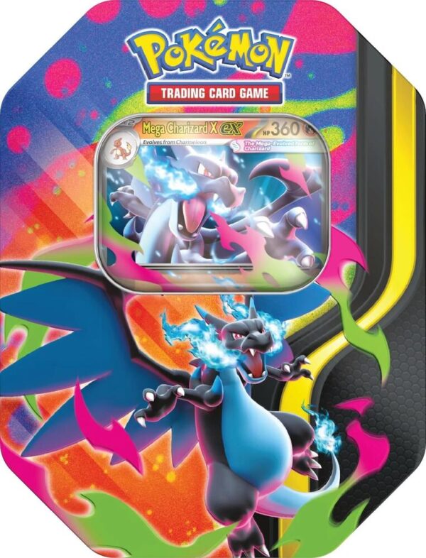 Pokemon Mega Charizard ex Tins Set of 2 Tins