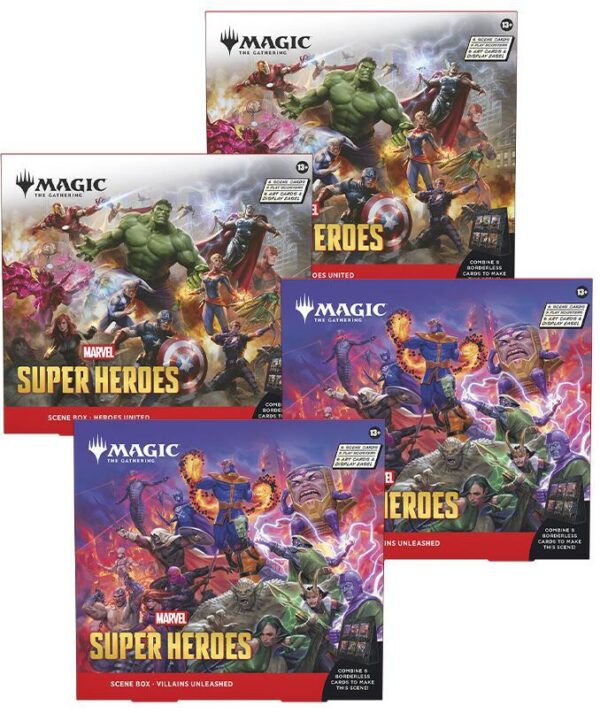 MTG Marvel Super Heroes Scene 4 Box Case