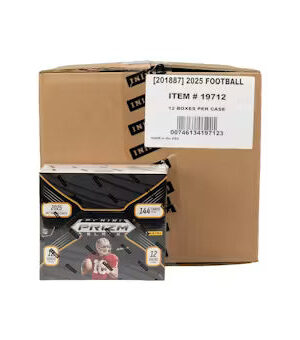 940806_001_031326 2025 Panini Prizm Black Football Hobby 12 Box Case