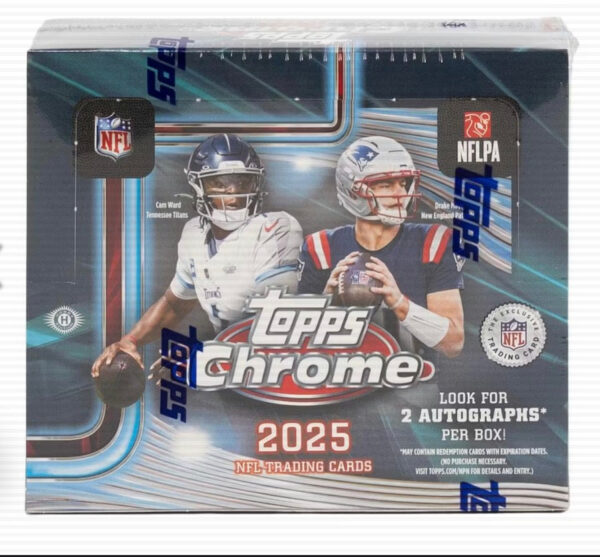 2025 Topps Chrome Football Jumbo Box