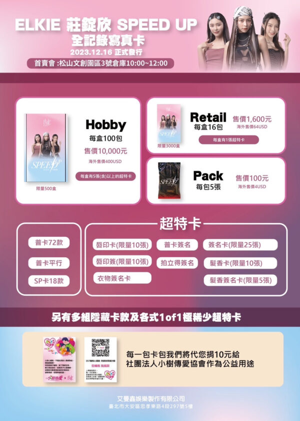 IMG-1123-1 ELKIE “Speed Up” Idol Collection Cards retail box