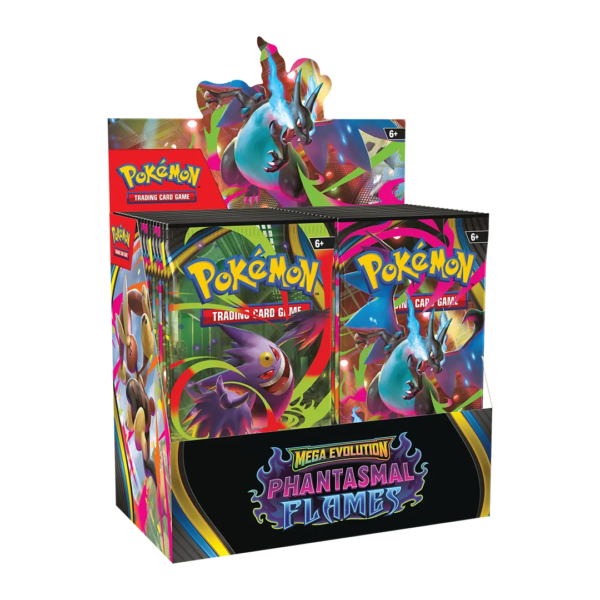 Mega_Evolution_Phantasmal_Flames_Booster_Box_Display-1 Pokemon Phantasmal Flames Booster Box
