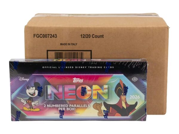 Neon 2026 Topps Disney Neon Hobby 12 Box Case