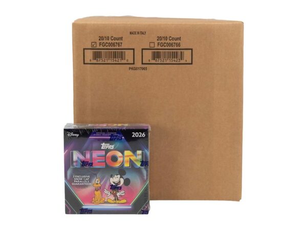 NeonMega-1 2026 Topps Disney Neon Mega 20 Box Case