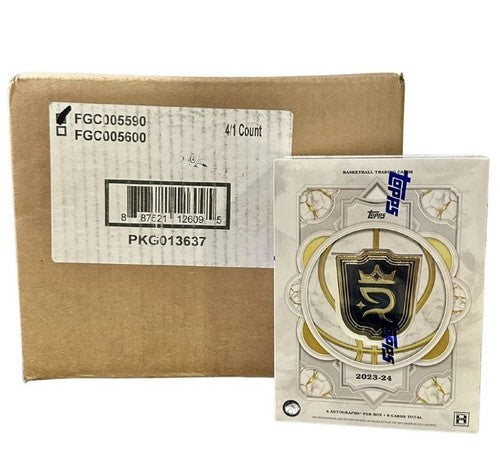 ROYALTYBK 2023/24 Topps Royalty Basketball Hobby 4 box Case