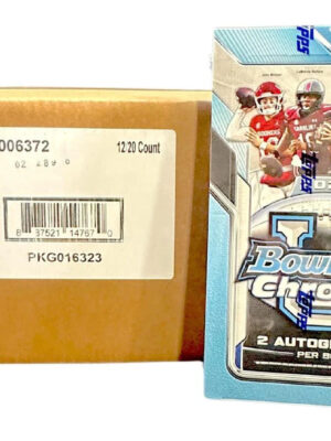 bowmanufb2025 2025 Bowman Chrome University Football Hobby 12 Box Case