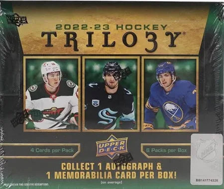 2022/23 Upper Deck Trilogy Hockey Hobby 20-Box Case