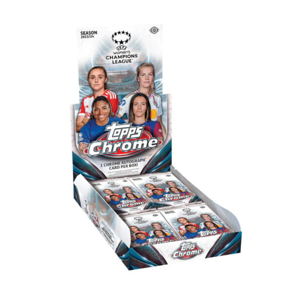 uefa 2023/24 Topps UEFA Women's Champions League Chrome Soccer Hobby Box