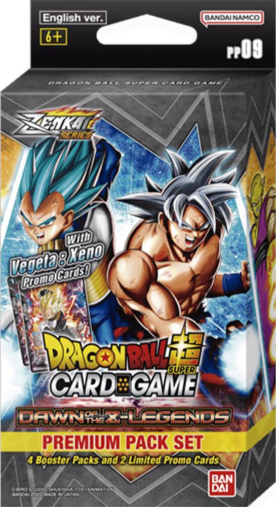 Dragon Ball Super Masters Dawn of the Z-Legends Premium Pack Set